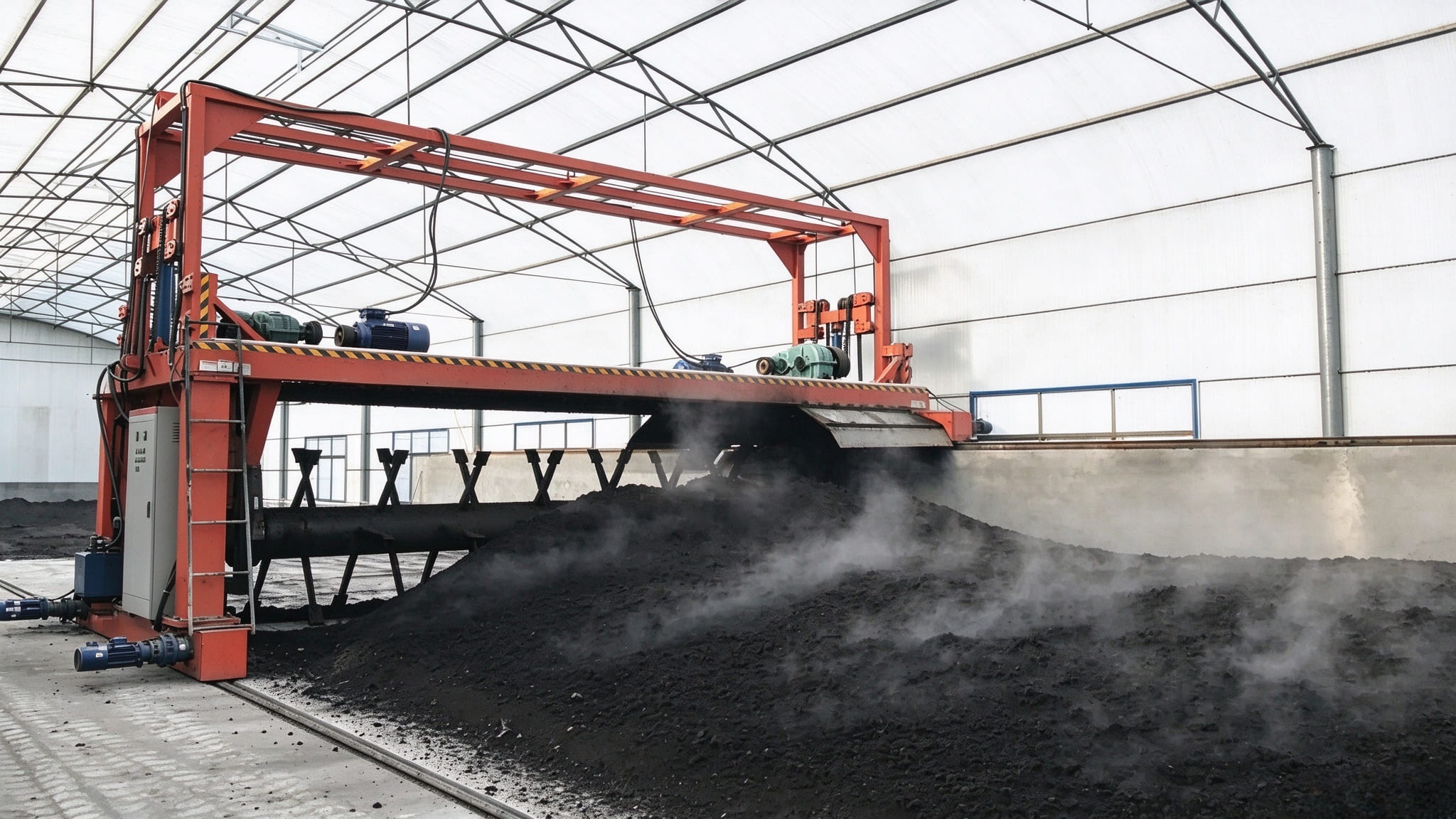 compost Turner in organic fertilizer production compost Turner in organic fertilizer production